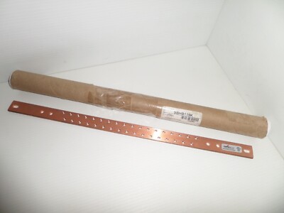 Cooper B Line Horizontal Rack Copper Grounding BAR ONLY NO HARDWARE  3/16'' x 19''
