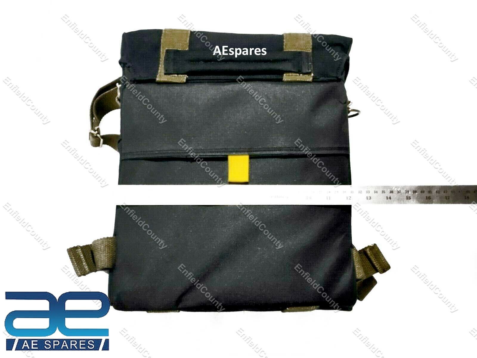 For Royal Enfield Classic 350cc 500cc Black Military Pannier Bags 