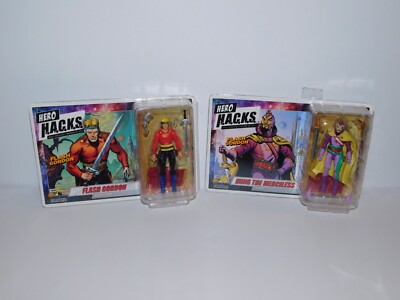 HERO H.A.C.K.S. Ming The Merciless + Flash Gordon SET - 4.5'' NEW MOC Boss Fight