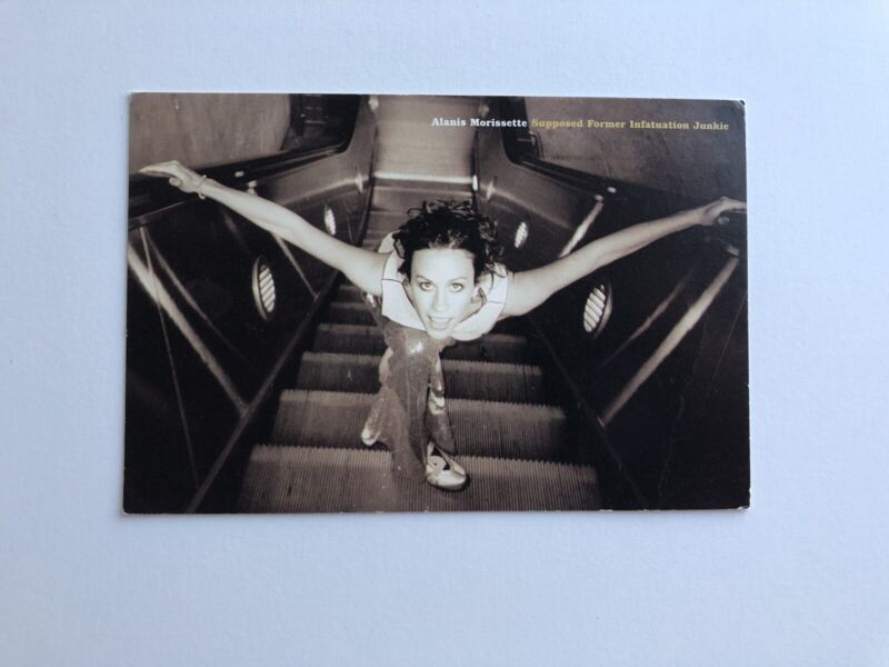 Alanis Morissette “Supposed Former Infatuation Junkie” Promo Postcard 1998