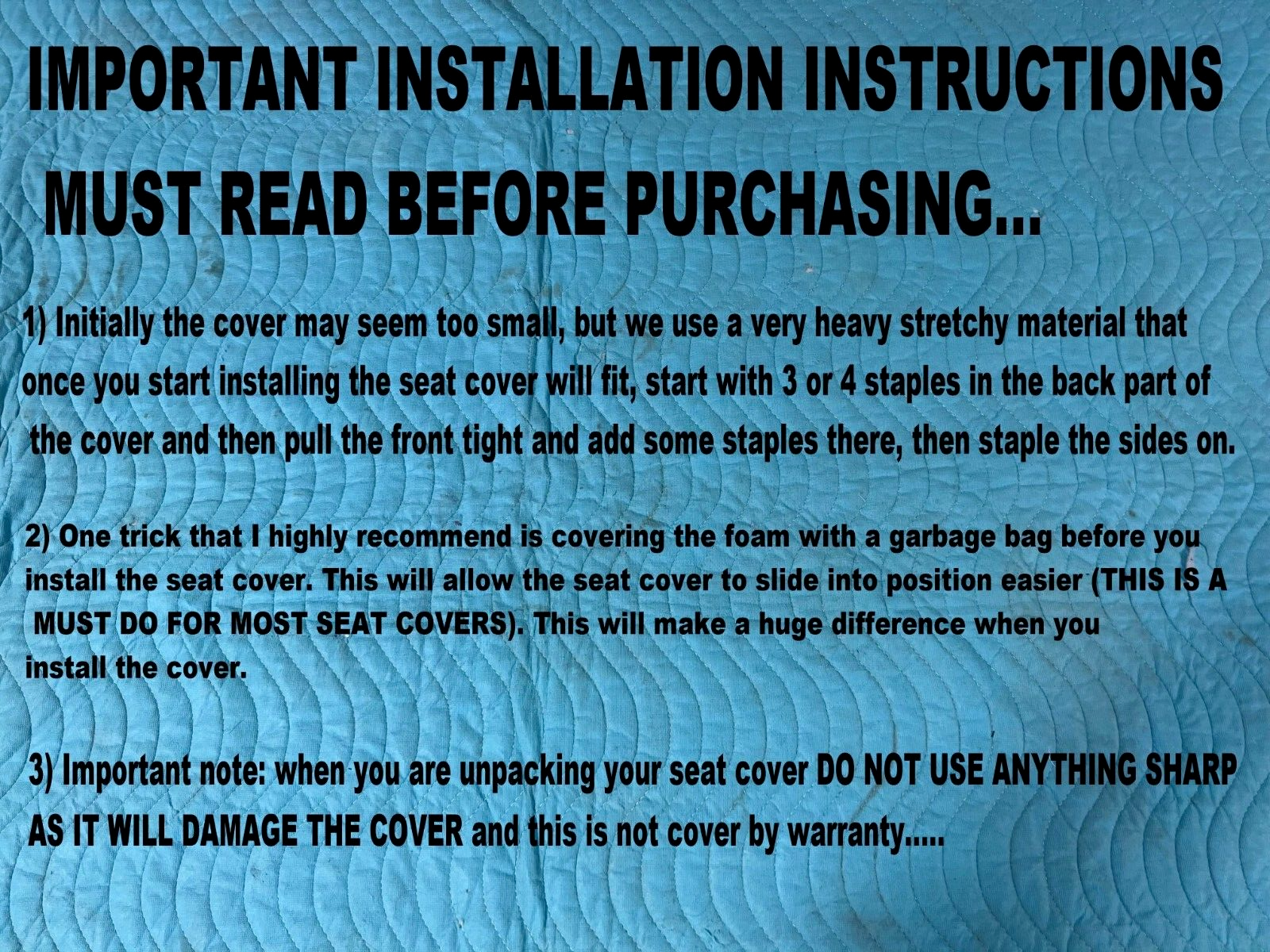 Yamaha Enticer 340 new seat cover. 1978-83 ET340 ET 340 Excel 3 lll 902.