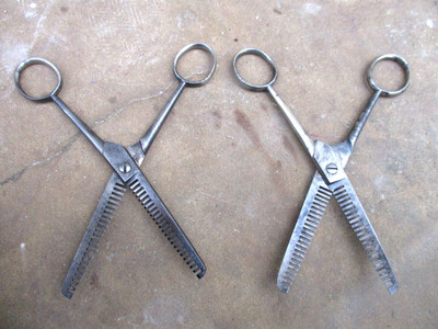 Vintage Two Solingen Germany Bonsa And H. Eicker Hair Cutting Thinning Scissors