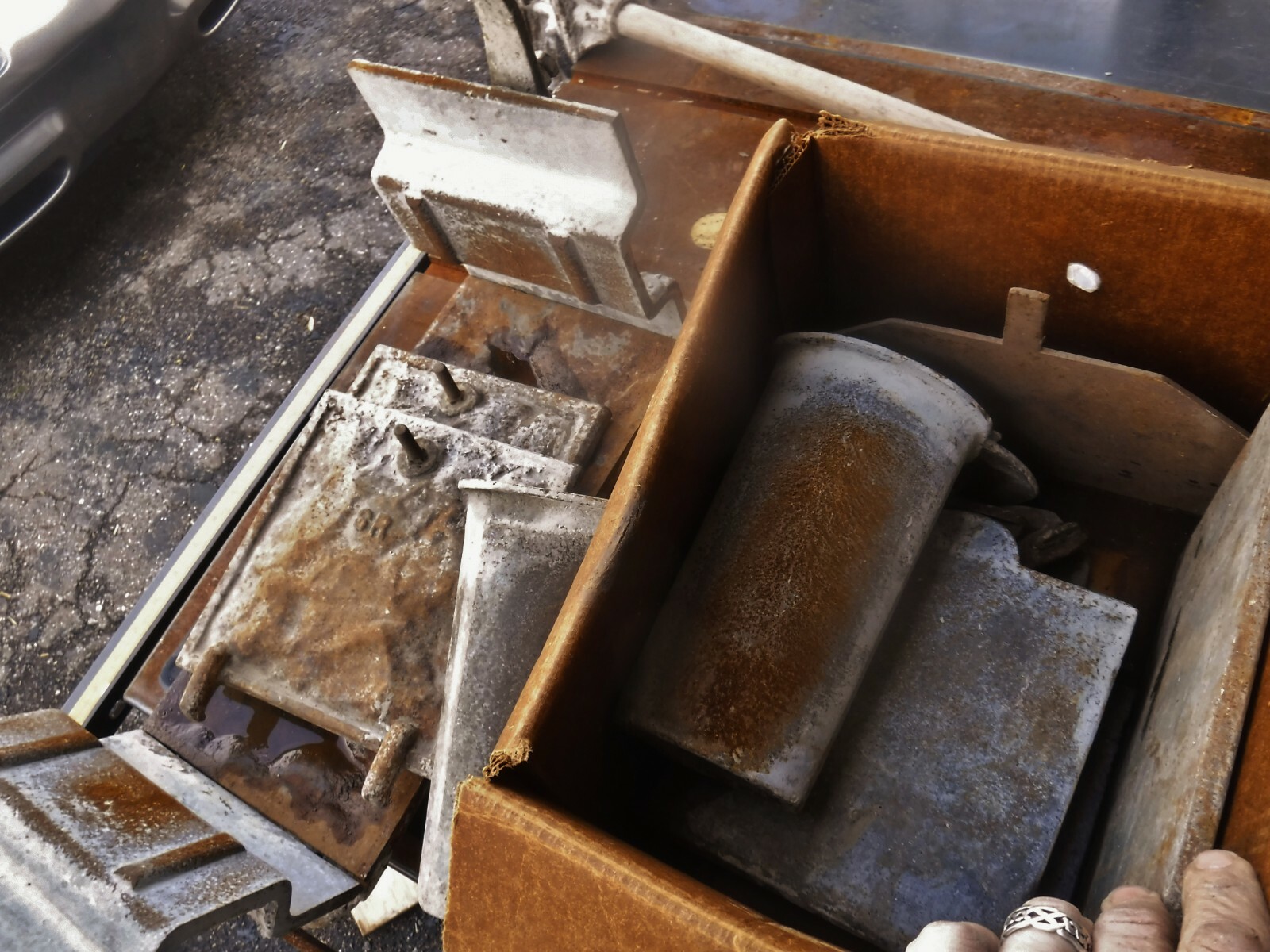 Rare Antique Sears Triumph CONCRETE BLOCK FORM Mold Machine Cast Iron Table Base