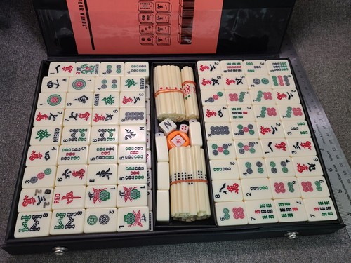 Vintage MAH-JONGG Game Of The Four Winds 144 Tiles 84 Sticks