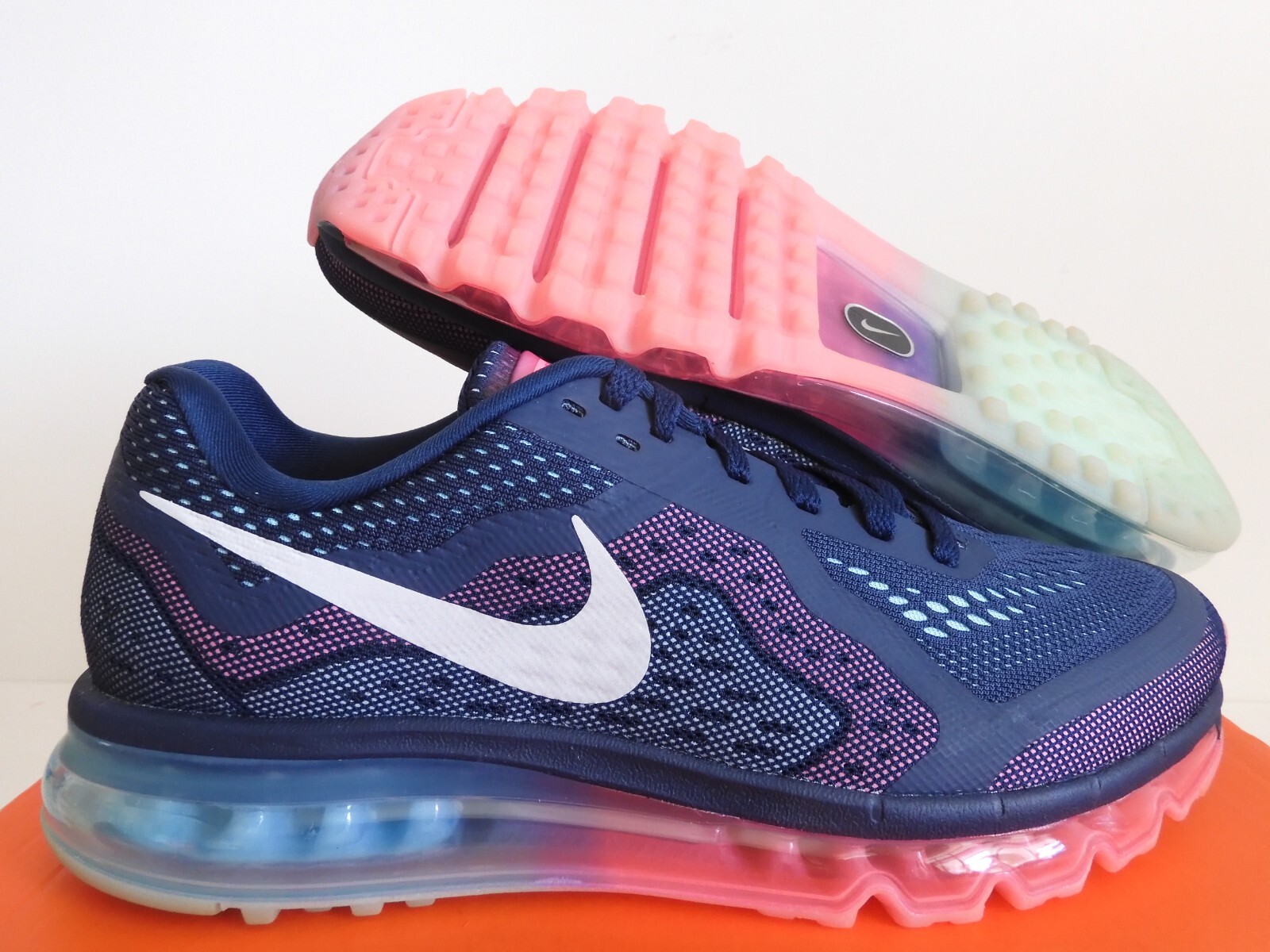 navy blue and pink nike air max