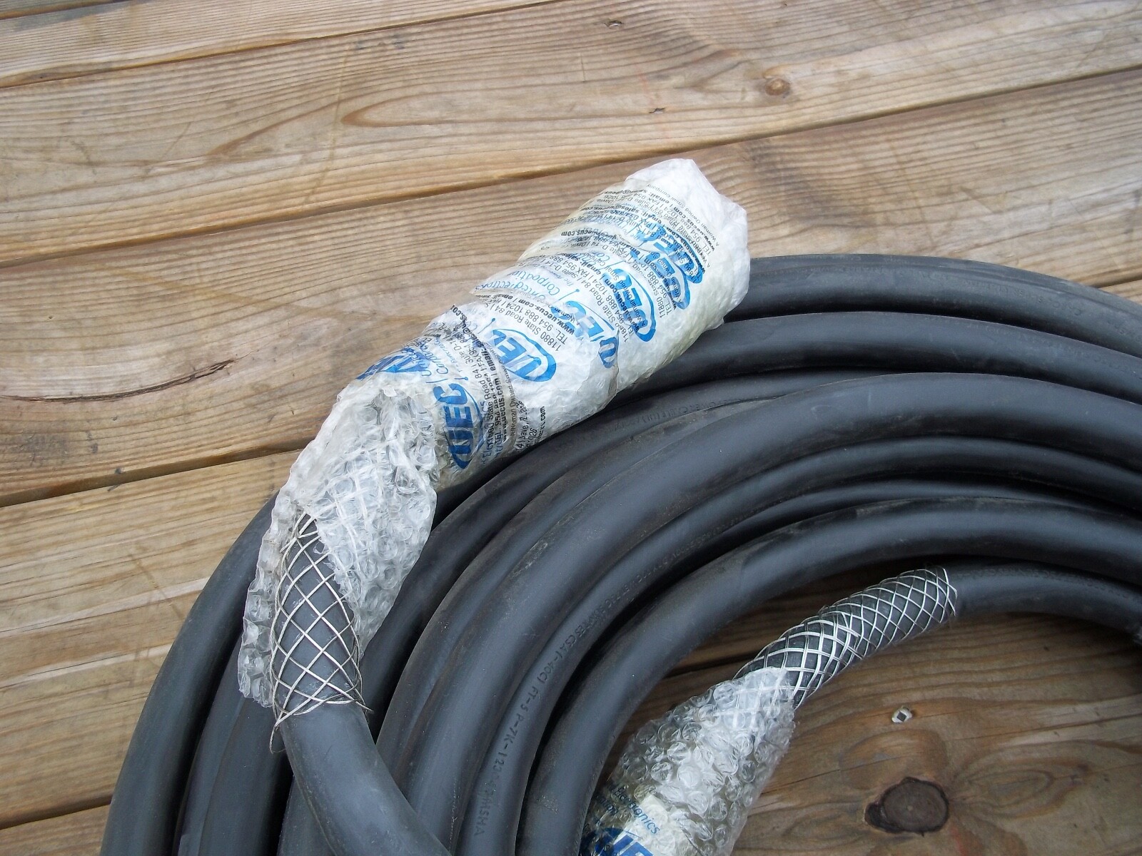 MILITARY SURPLUS  GENERATOR POWER CABLE 100 FT 60 AMP 3 PHASE 120/208 VAC  ARMY