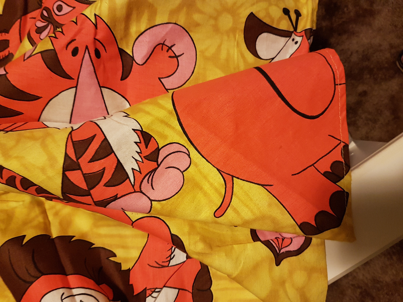 Very Rare Kids Original Design 1973 Oxford Drapery Co Jungle Pal's Twin Spread