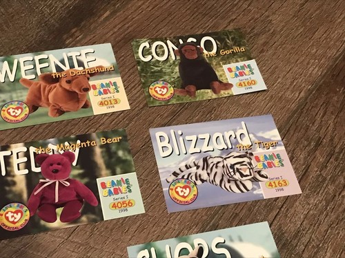 Ty Beanie Babies Series 1 Cards, and 2 Puzzle Cards