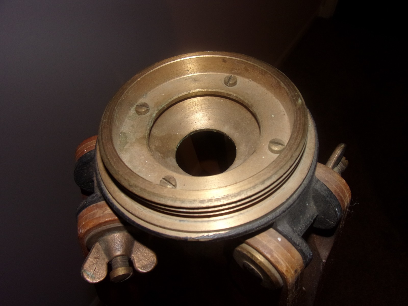 Dietzgen Tripod Wood With Brass Fittings  for transit or level or lamp stand