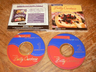 MasterCook The Complete Suite Betty Crocker PC CD-ROM Windows 95/98 Sierra 2000
