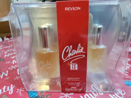 CHARLIE RED Gift Set Revlon 1.3 & 0.5 oz  Concentrated Colog