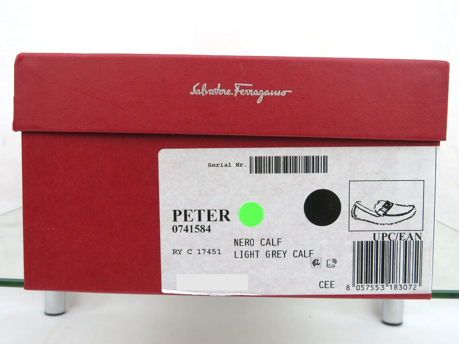 Pre-owned Ferragamo Peter Black Leather Sf Logo Buckle Moccasin Driving Loafers Us 10 D