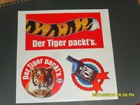 80er Youngtimer Sticker Aufkleber ESSO Tankstelle Der Tiger packt´s