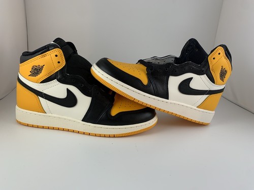 Nike Air Jordan 1 Retro High OG GS Yellow Toe size 6.5Y | eBay