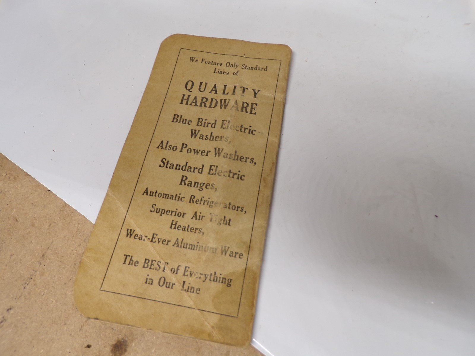 1920 Pocket Ledger N E Blood Beloit Kansas Hardware Wood Stoves local names