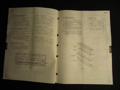 Yamaha PortaSound Keyboard PSS-80 Service Manual Schematics Parts List FACTORY