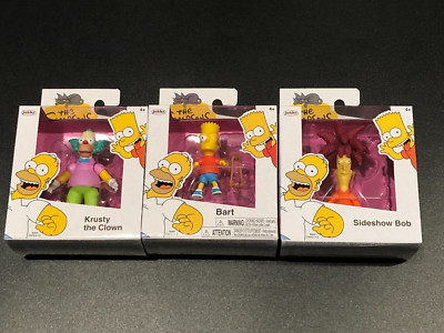 The Simpsons 2.5'' Wave 2 Krusty the Clown Bart Sideshow Bob Jakks Pacific 2024