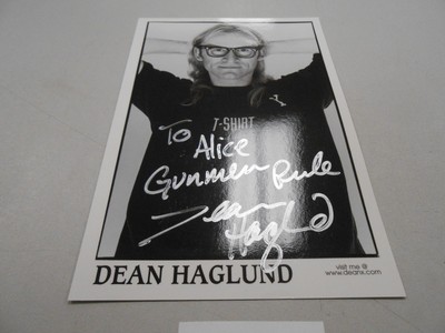 SIGNED AUTOGRAPHED 1999 Dean Haglund X-Files 4X6