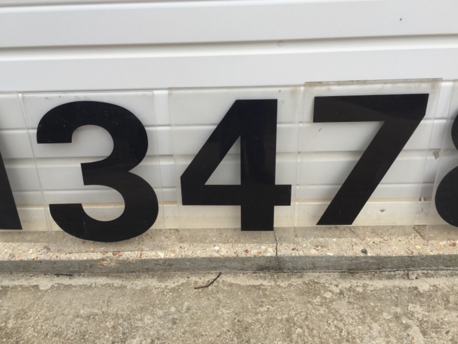 9 PLEXIGLASS (ACRYLIC) GAS STATION PRICE SIGN NUMBERS 15 X 11