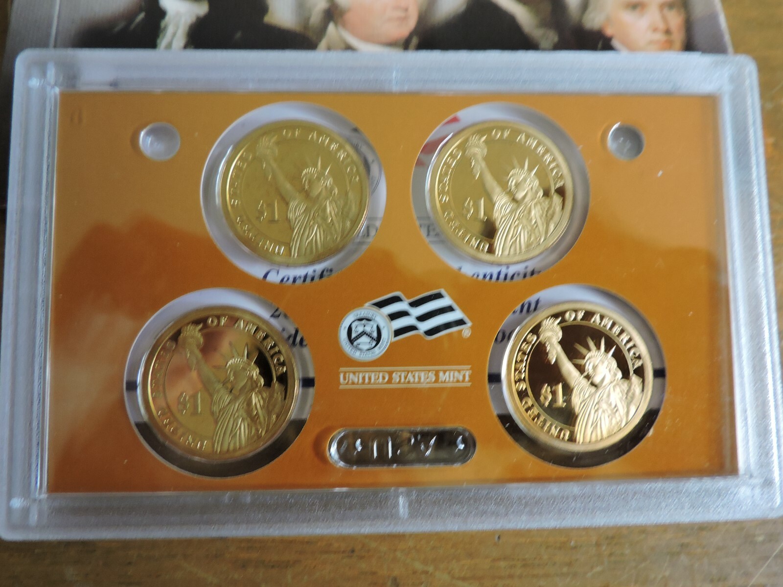 2007 S Proof Presidential Dollar Set with Box # 2  free shipping