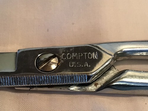 Vintage Compton Sewing Scissors Shears 5 In. Long