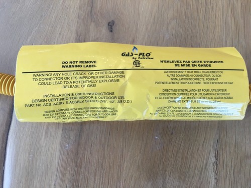 GAS-FLO By Fairview Gas Appliance Connector Stationary