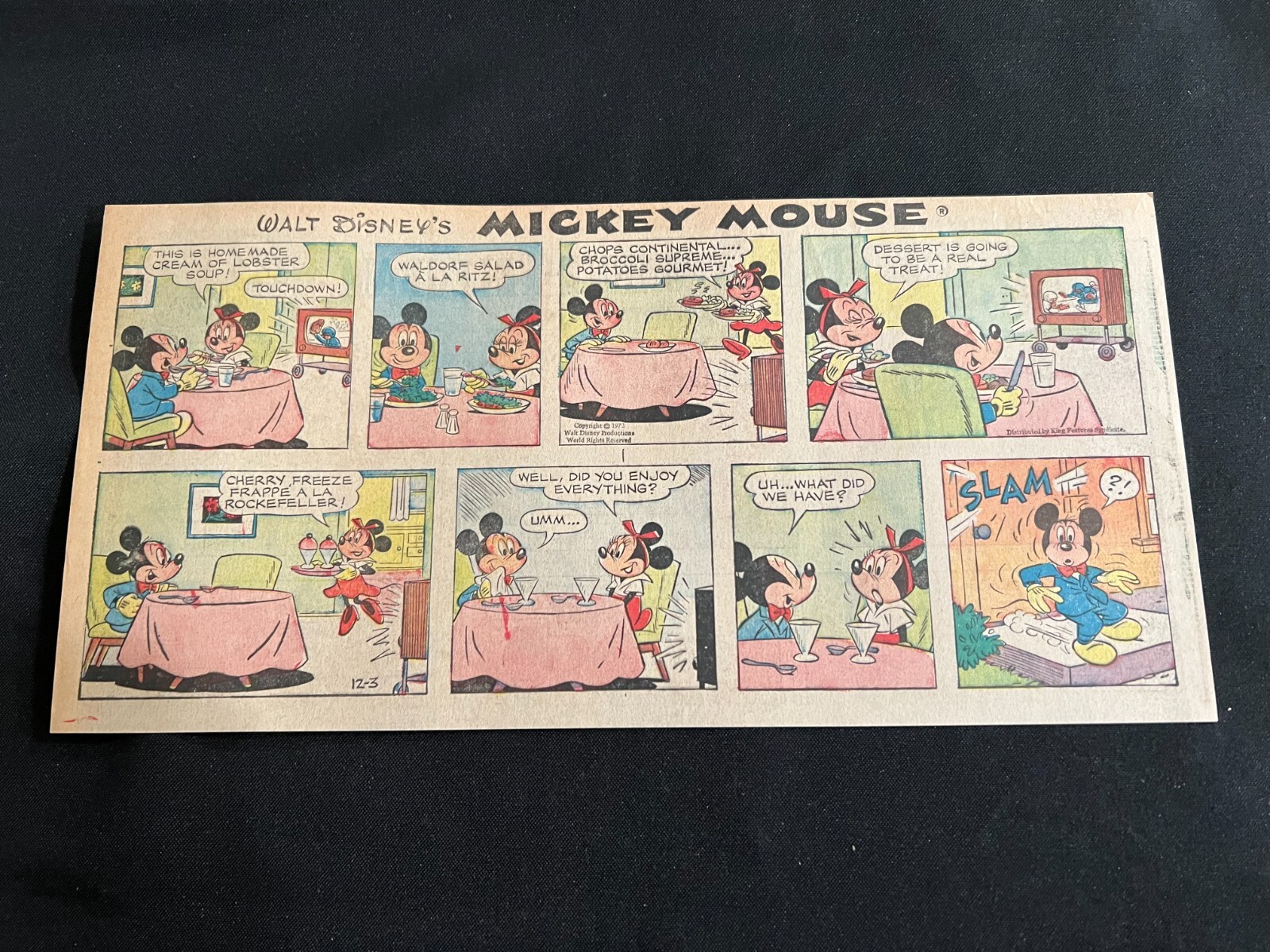 11b Walt Disney's MICKEY MOUSE Sunday Third Page Comic Strip
