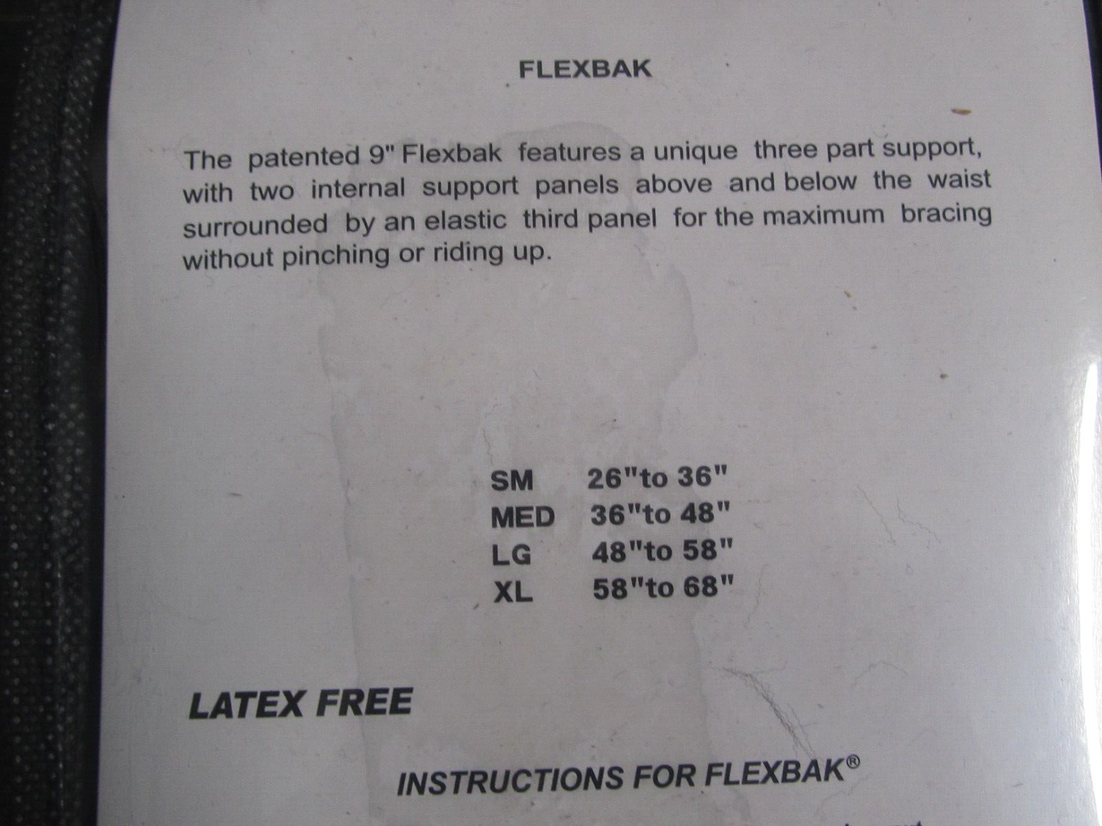 Allegro Industries Flexbak 7115-03 Back Support With Suspenders Size Large