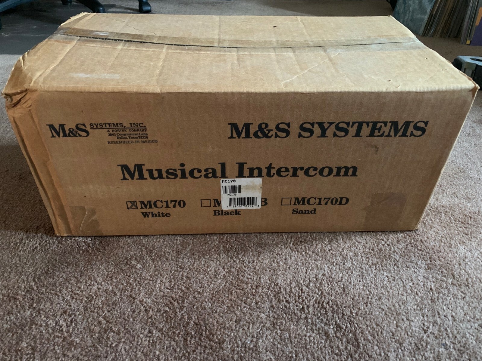 M&S Systems Musical Intercom Color White Model # MC170