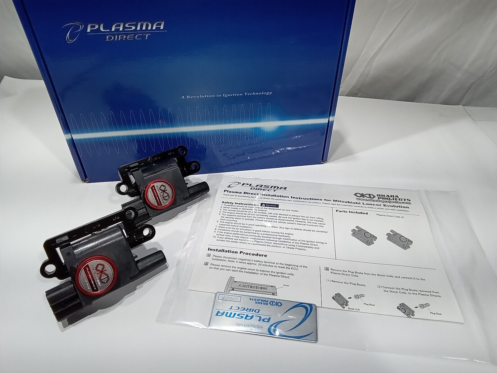 Okada Projects Plasma Direct Ignition Coils for 03-06 Lancer Okada Projects Plasma Direct Ignition Coils for 03-06 Lancer