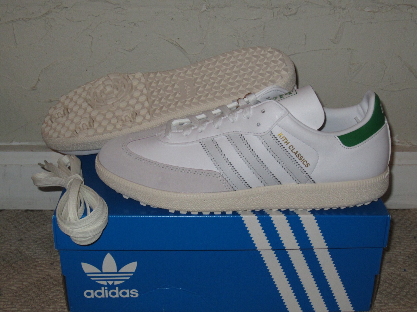 Kith x adidas Samba Golf White / Grey / Off White Size 10 Kith x adidas Samba Golf White / Grey / Off White Size 10