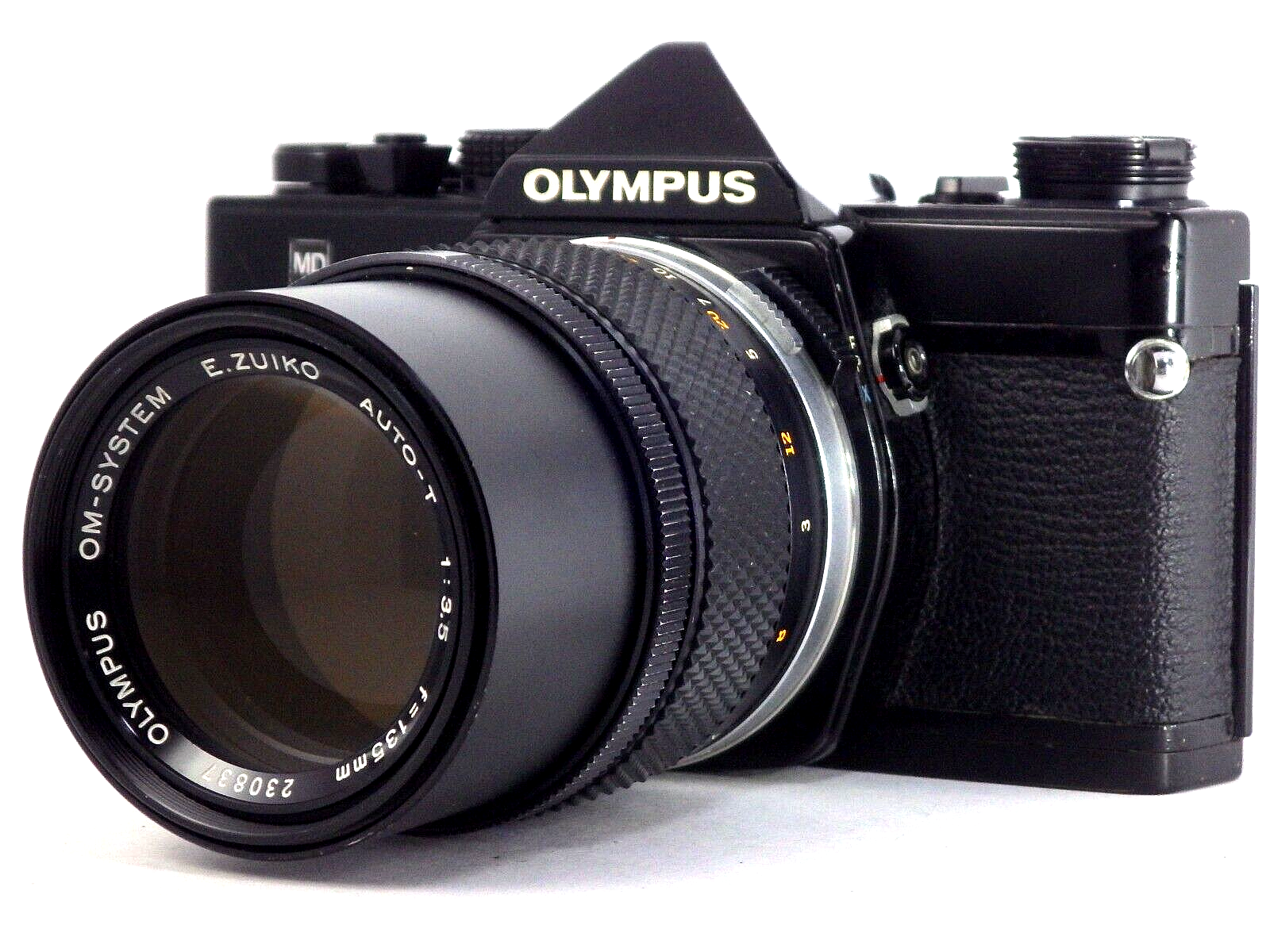 N MINT!] Olympus OM-1 MD 35mm SLR Film Camera Black Body
