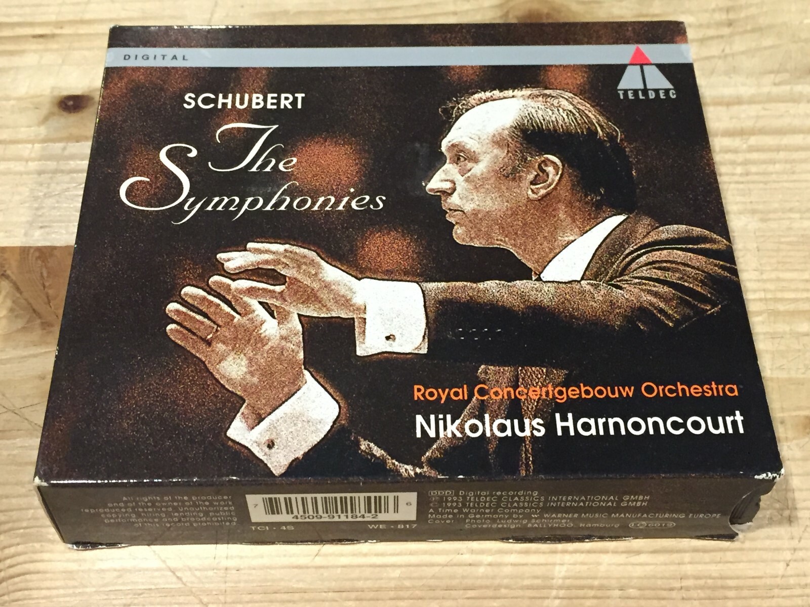 Schubert – The Symphonies, Nikolaus Harnoncourt, Germany 4xCD TELDEC 4509-91184-2 Schubert – The Symphonies, Nikolaus Harnoncourt, Germany 4xCD TELDEC 4509-91184-2