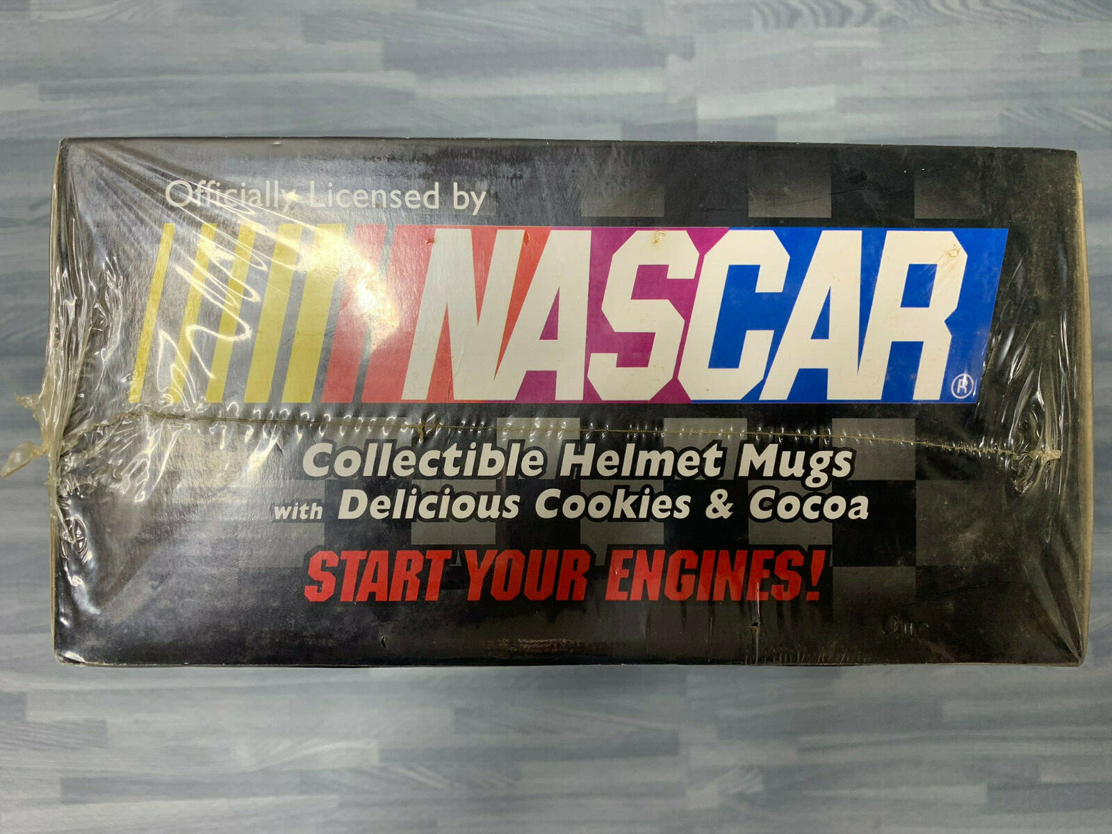 Sealed Collectible Nascar Helmet Mugs Delicious Cookies & Cocoa