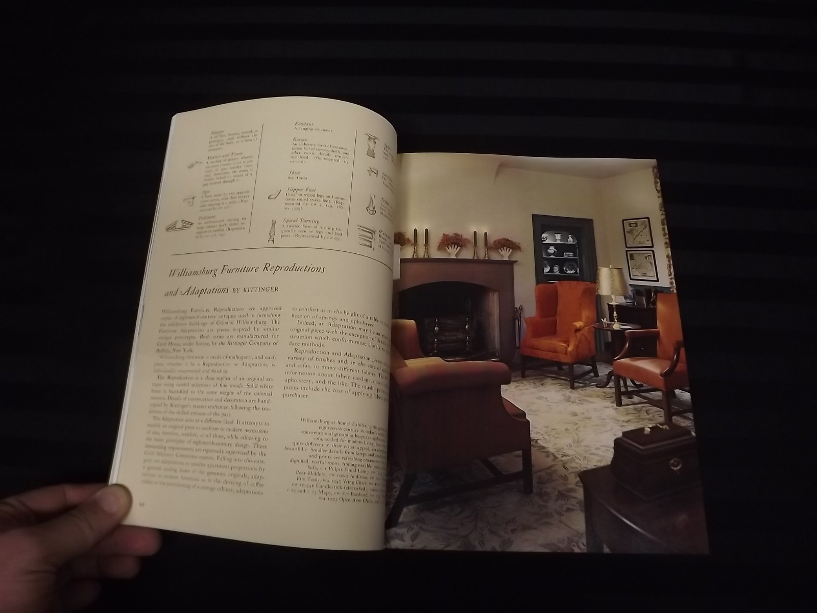 Williamsburg Reproductions Interior Designs for Today's Living Craft House 1973
