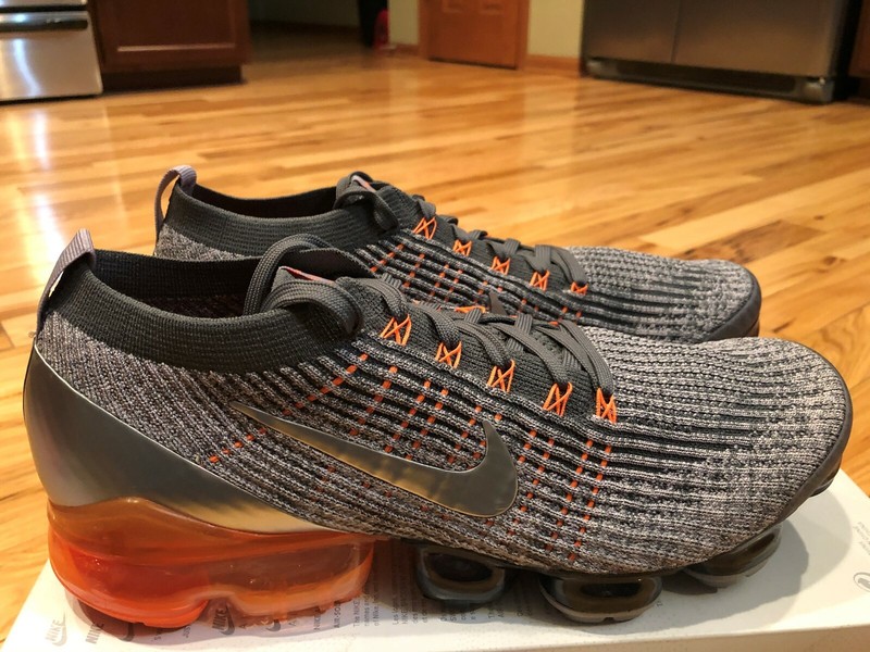 2019 Nike Air Vapormax Flyknit 3.0 White Light Gray On Foot
