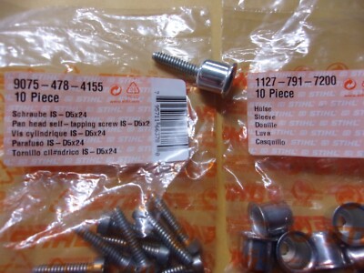 Stihl OEM Brake Cap / Sleeve & Screw (1 each) 290 390 250 Stihl OEM Brake Cap / Sleeve & Screw (1 each) 290 390 250
