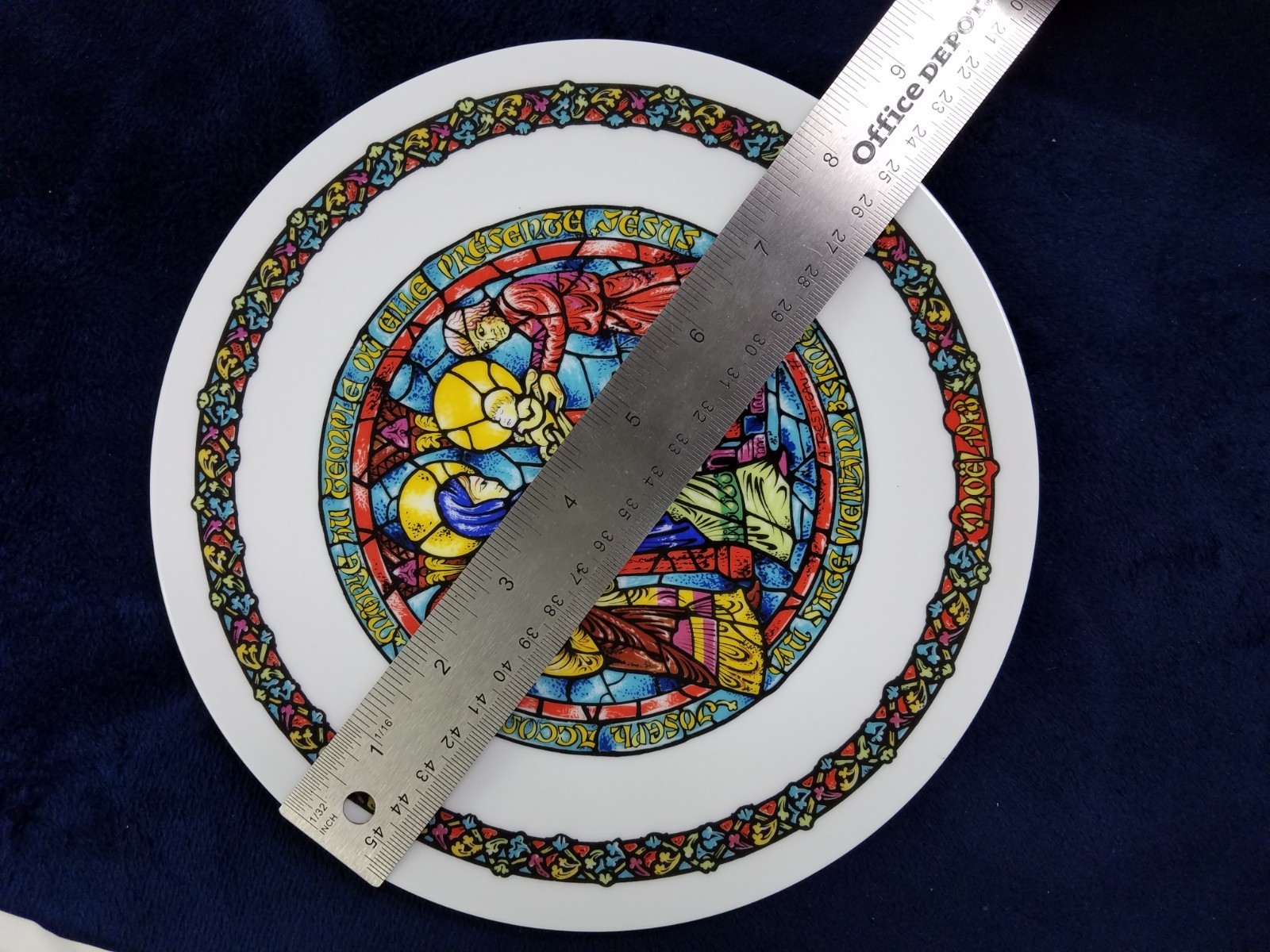 Noel Vitrail La Purification Collectors Plate Numbered Premier Edition