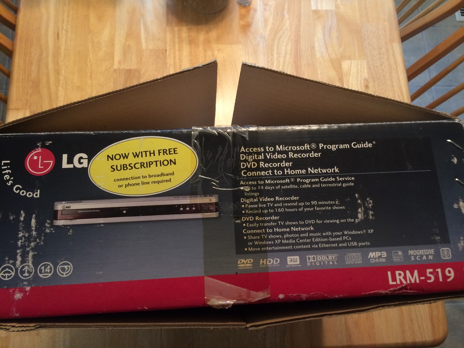 LG LRM-519 DVR Progressive-Scan Multiformat DVD-R/-RW/+R DL/+R/+RW Recorder