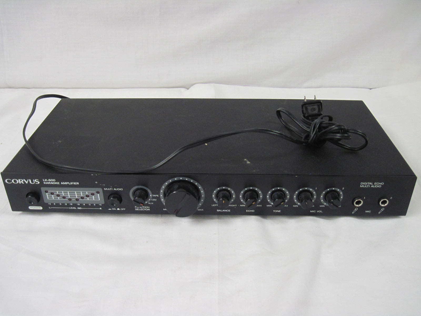 Vintage Corvus LK-600 Karaoke Amplifier Digital Echo Multi Audio PARTS ONLY