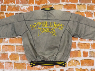Logo Wool/Leather Pittsburgh Pirates Mash Up Varsity Jacket - Jackets