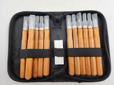 Wood Carving Hand Chisel Tool Set 12PCS Professional Woodworking