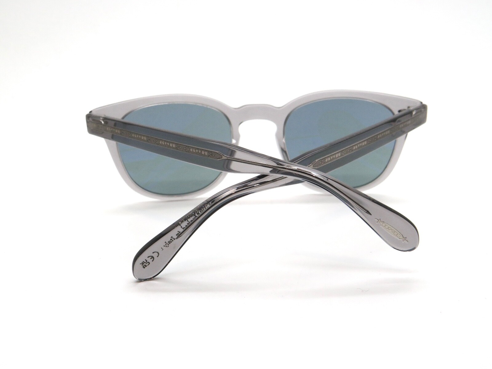 Pre-owned Oliver Peoples Sheldrake Sun Ov5036s 1132r8 Grey Photochromic 49mm Sunglasses In Blue