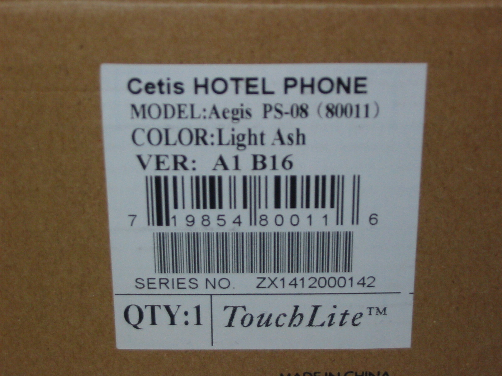 Cetis AEGIS PS-08 80011 Corded Push Button Desk Room Hotel Phone Speaker Ash NEW