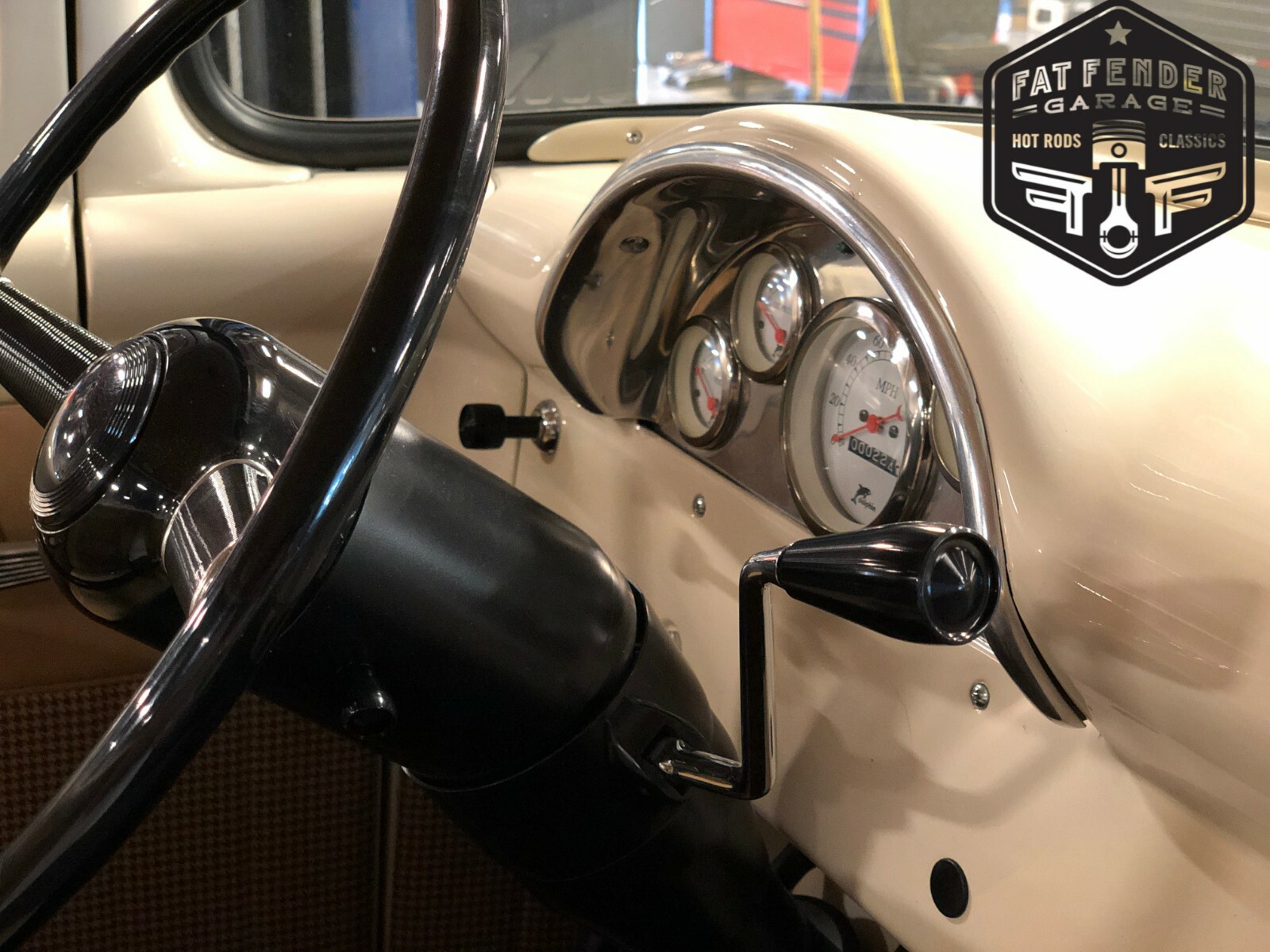 Black Aluminum Ford F100 Ididit Tilt Steering Column Knobs 1953 1954