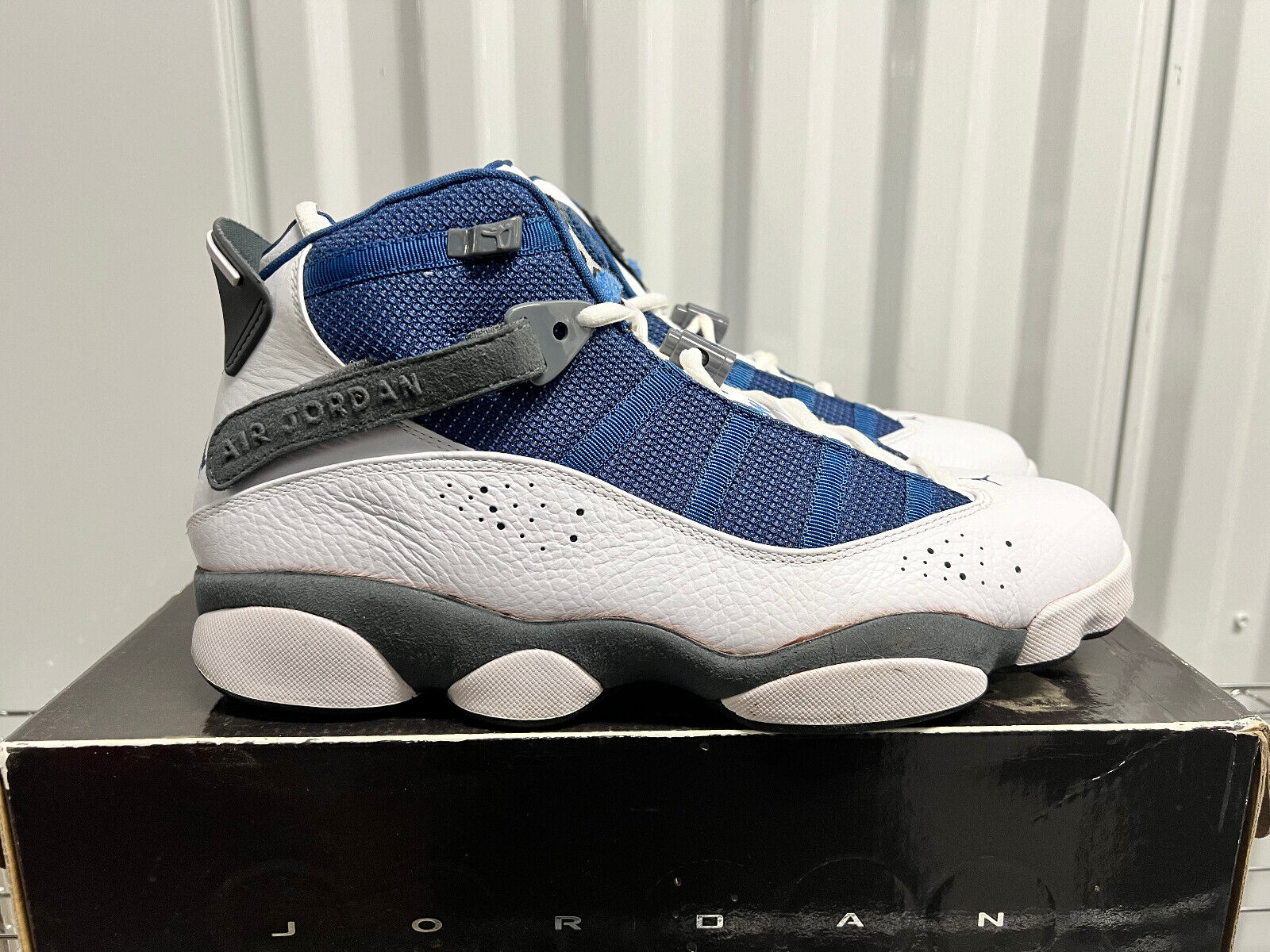 Size 11 - 2008 Nike Air Jordan 6 Rings White/Blue/Gray 322992-141 - Vintage OG Size 11 - 2008 Nike Air Jordan 6 Rings White/Blue/Gray 322992-141 - Vintage OG