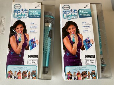 DISNEY FIRST ACT SPOT LIGHT DIGITAL WIRELESS MICROPHONE & KARAOKE APP FOR IPADS