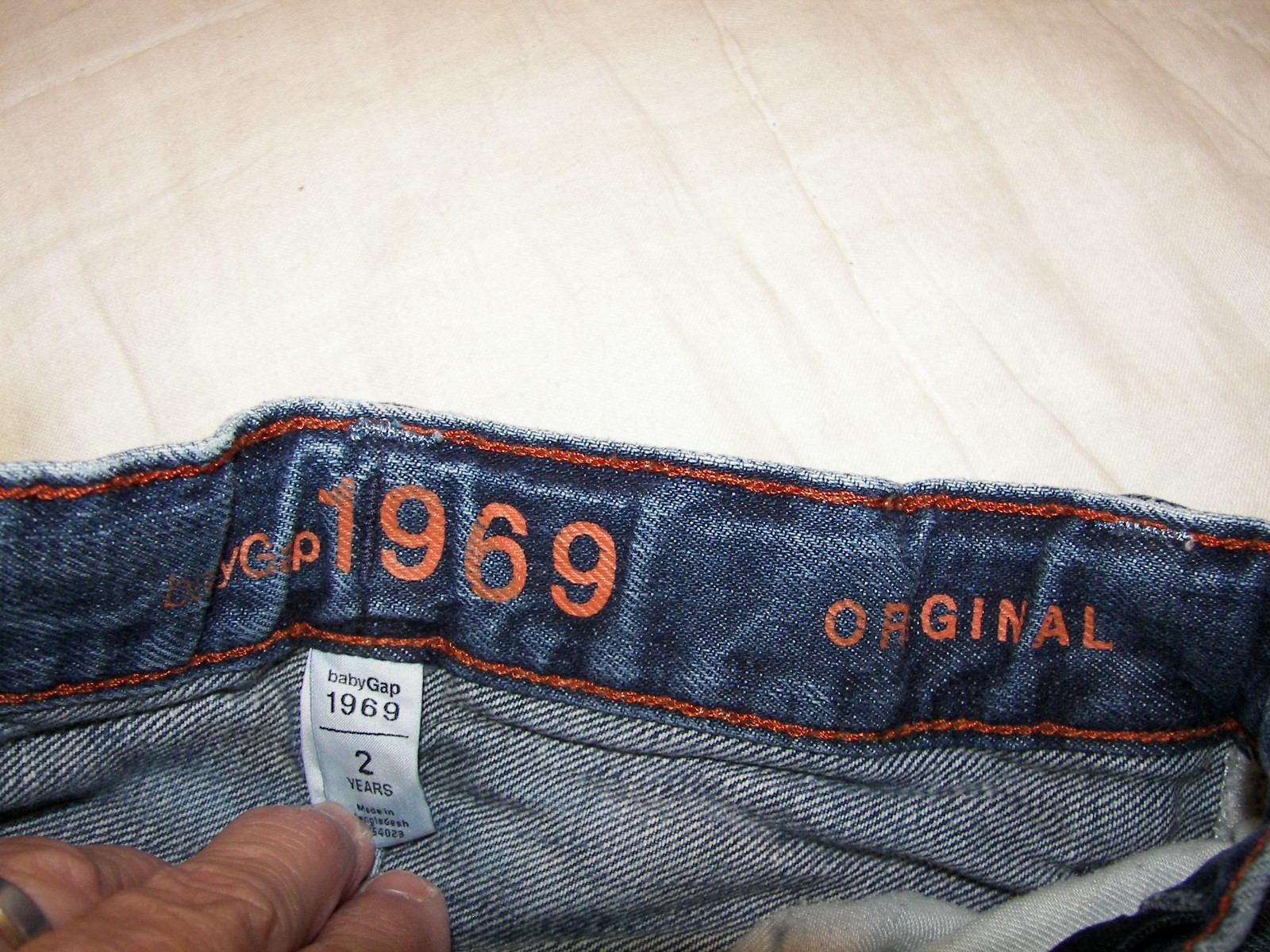 Baby Gap 1969 Jeans with Skull Applique - Original Fit - Size 2 Years