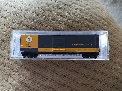 N Micro-Trains MTL #03100073 C&O Chessie System 50' Single Door Box Car #21463