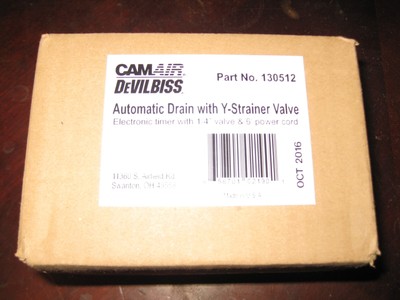 DeVilbiss CAMAIR Automatic Drains with Y-Strainer Valves 130512